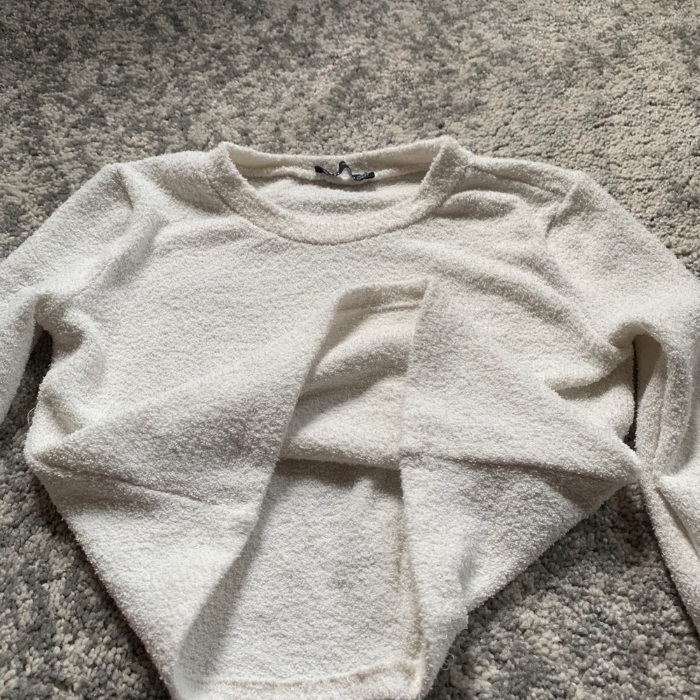 🌵ZARA Crop Sweater in Cream White S